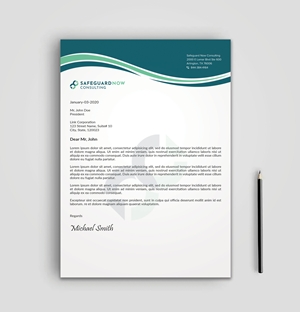 Diseño de Membrete por sadikul islam para Safeguard Now Consulting | Diseño: #28910035