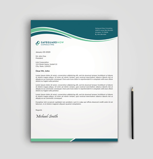 Diseño de Membrete por sadikul islam para Safeguard Now Consulting | Diseño: #28910051