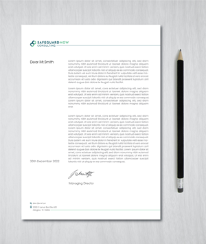 Briefkopf-Design von artbitin für Safeguard Now Consulting | Design: #28892511