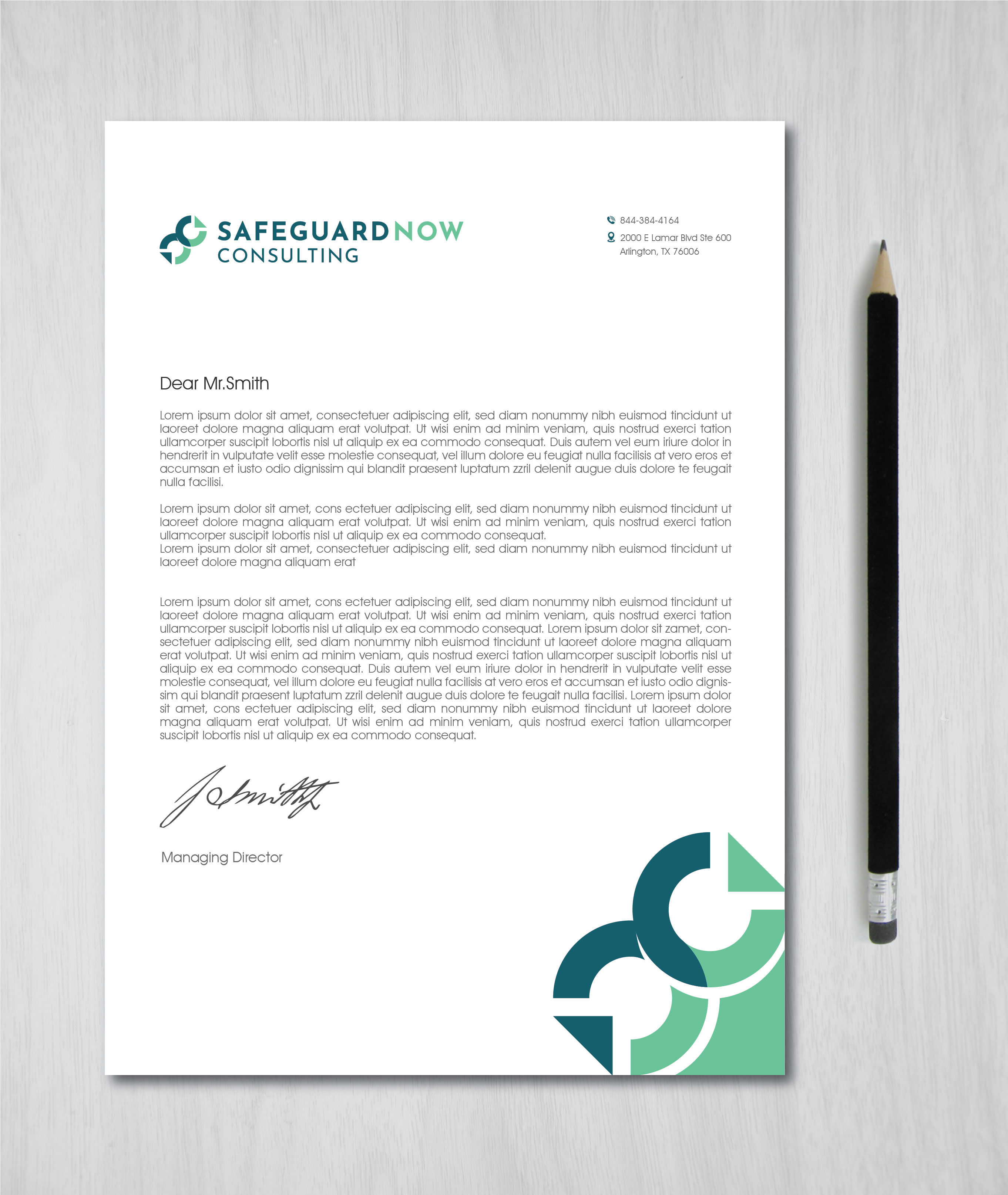Letterhead Design by artbitin for Safeguard Now Consulting | Design #28892514