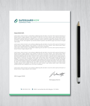 Briefkopf-Design von artbitin für Safeguard Now Consulting | Design: #28892515