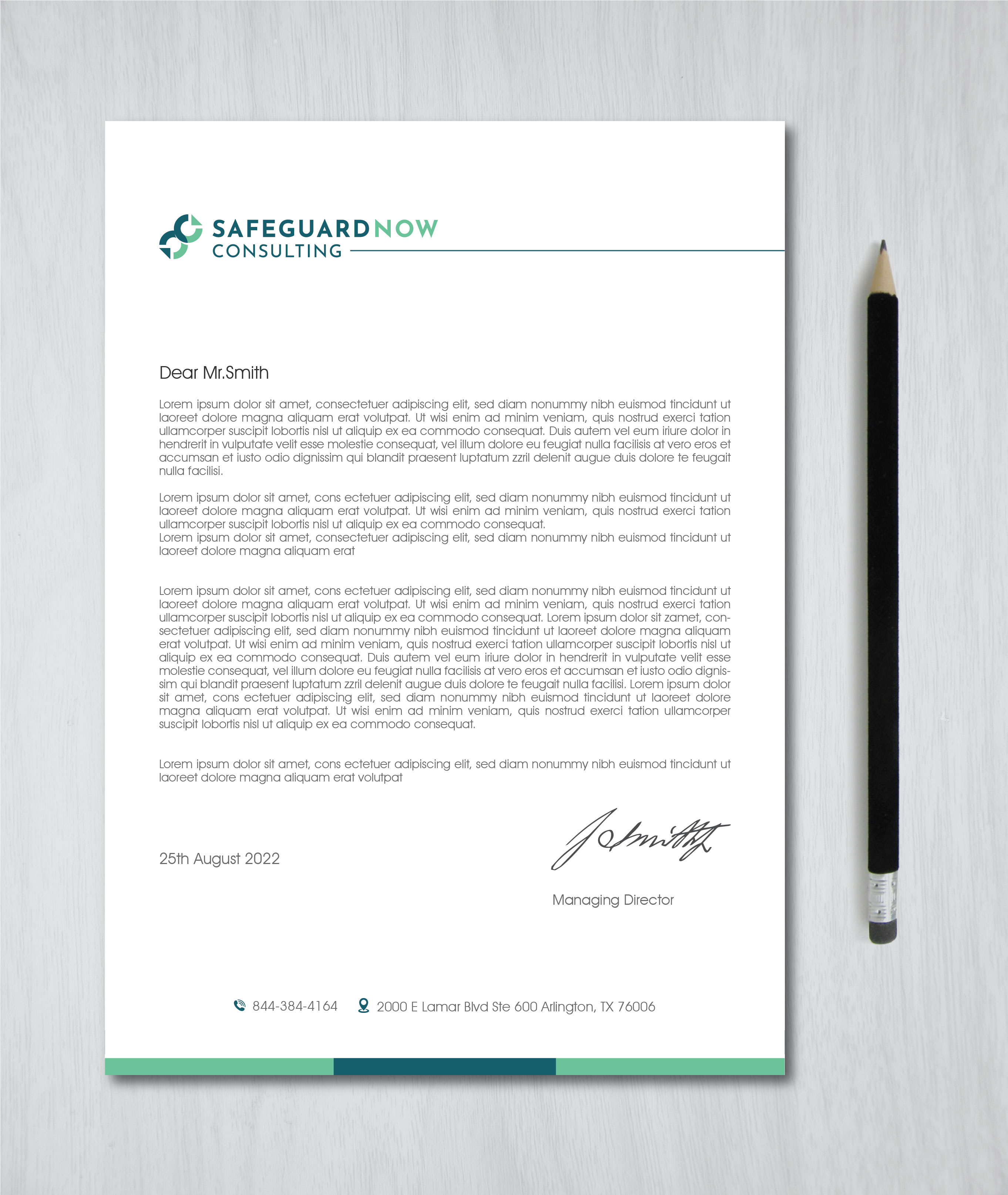 Letterhead Design by artbitin for Safeguard Now Consulting | Design #28892518