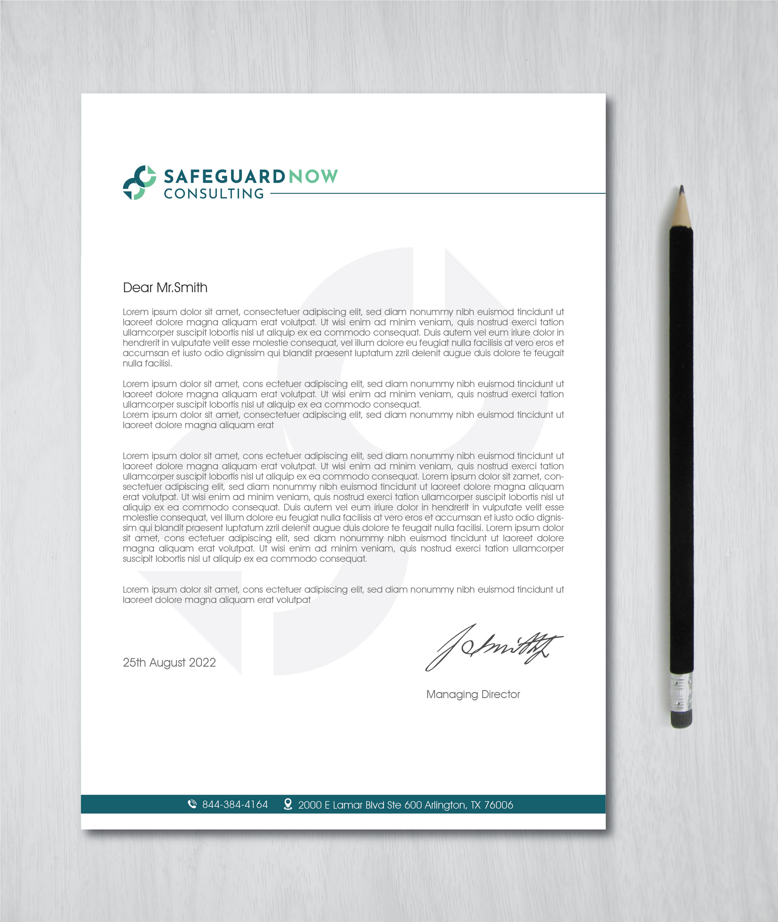 Briefkopf-Design von artbitin für Safeguard Now Consulting | Design #28892520