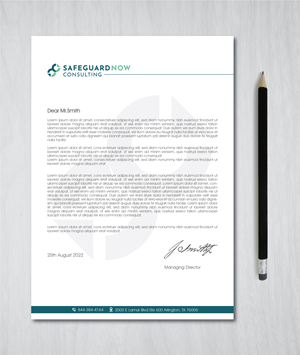 Briefkopf-Design von artbitin für Safeguard Now Consulting | Design: #28892520