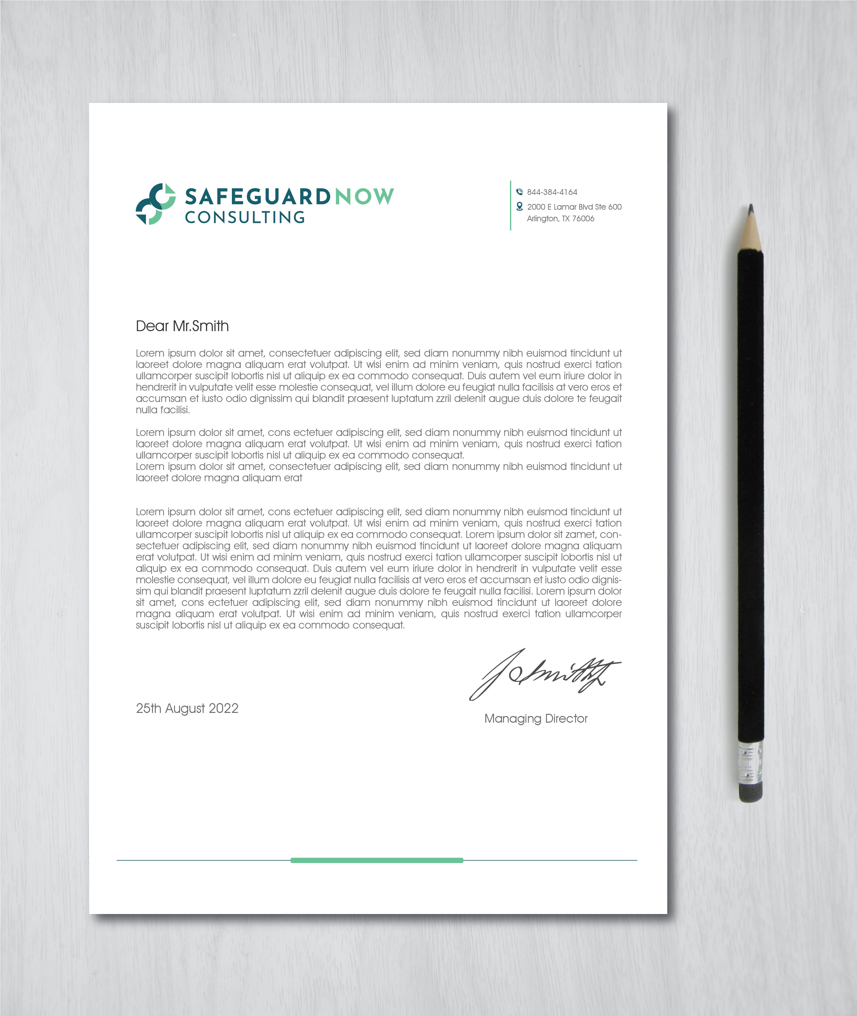 Briefkopf-Design von artbitin für Safeguard Now Consulting | Design #28892522