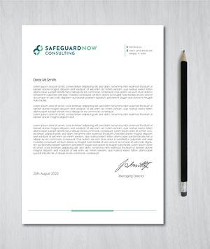 Briefkopf-Design von artbitin für Safeguard Now Consulting | Design: #28892522