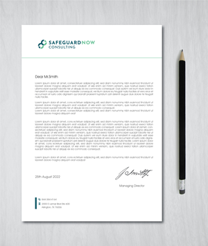 Briefkopf-Design von artbitin für Safeguard Now Consulting | Design: #28892526