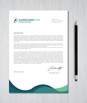 Briefkopf-Design von artbitin für Safeguard Now Consulting | Design: #28898336