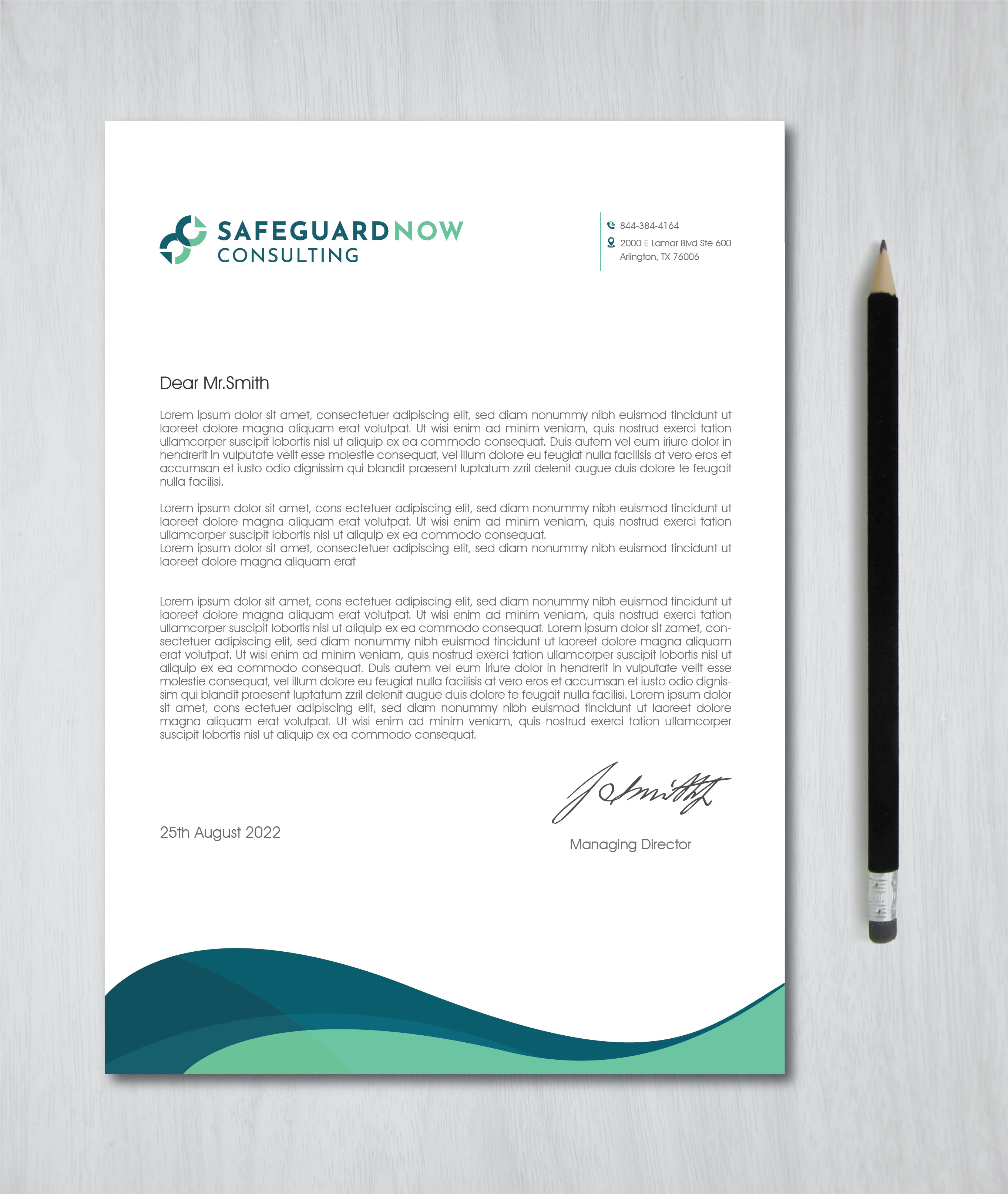 Letterhead Design by artbitin for Safeguard Now Consulting | Design #28898337