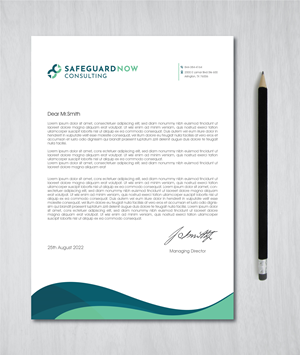 Briefkopf-Design von artbitin für Safeguard Now Consulting | Design: #28898337