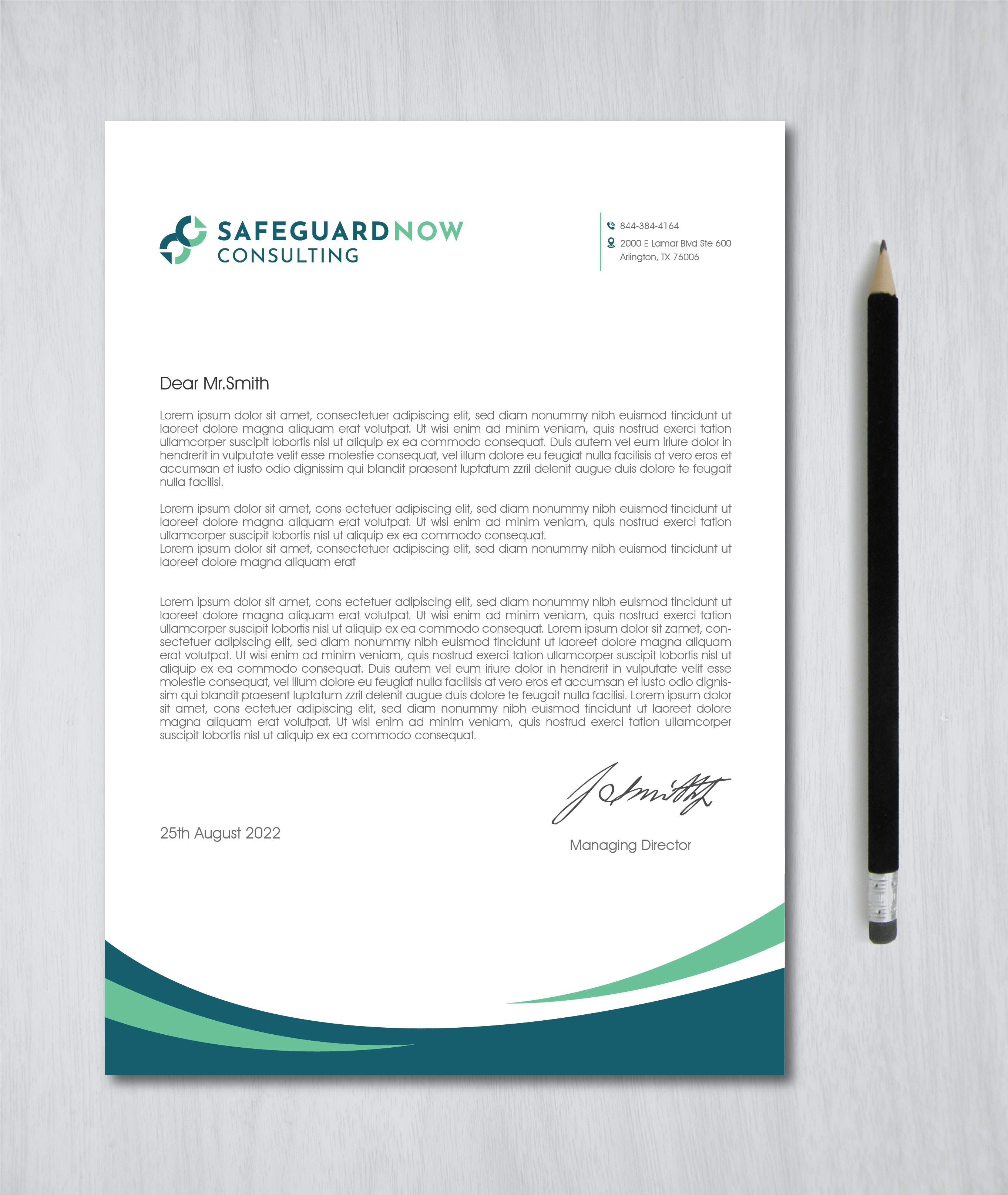 Letterhead Design by artbitin for Safeguard Now Consulting | Design #28898338