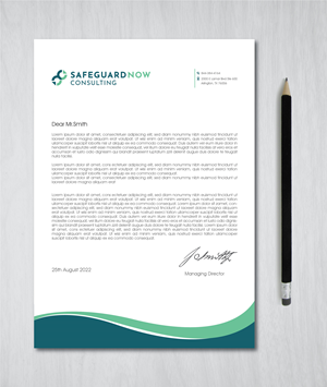 Briefkopf-Design von artbitin für Safeguard Now Consulting | Design: #28898340