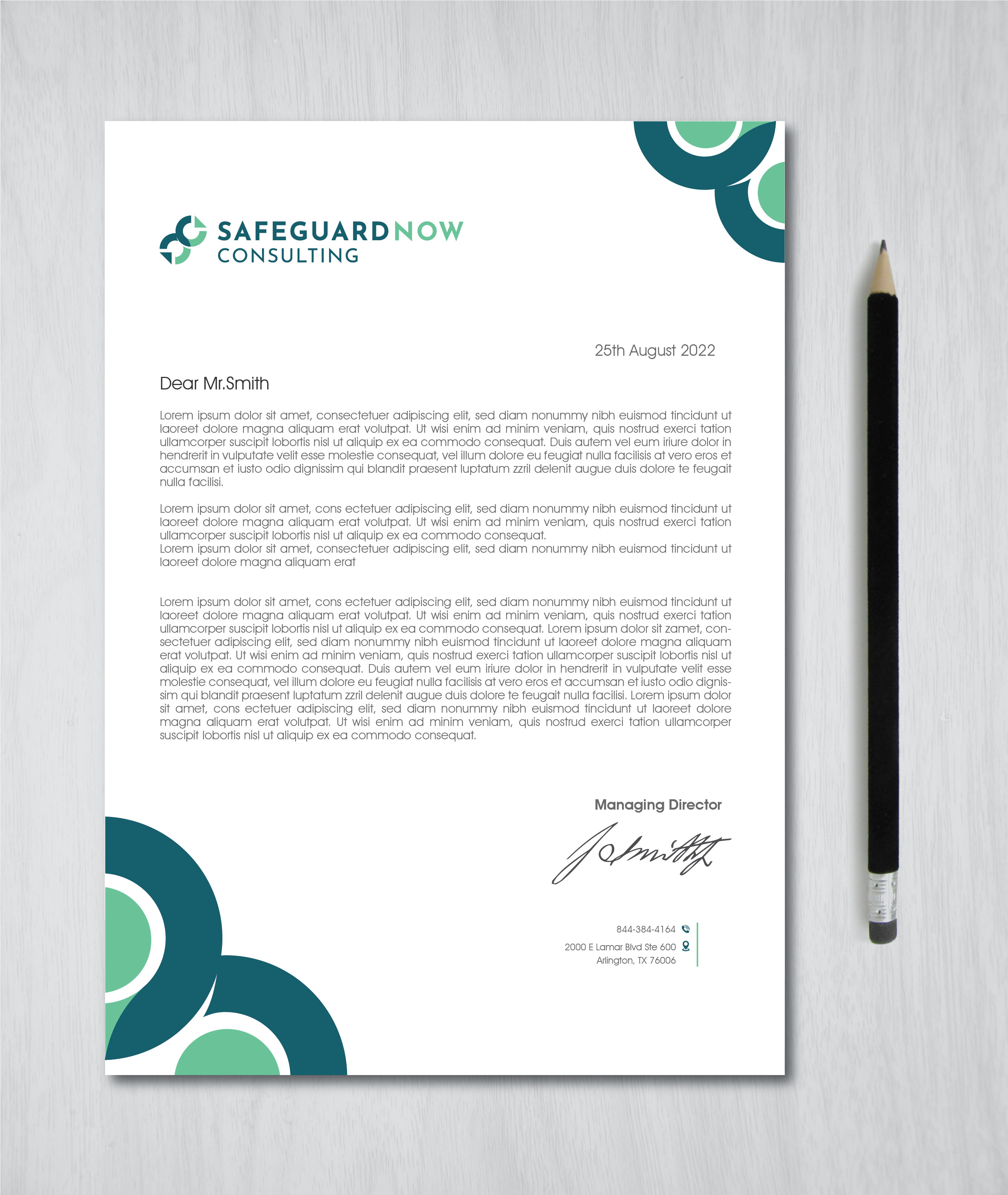 Letterhead Design by artbitin for Safeguard Now Consulting | Design #28898343