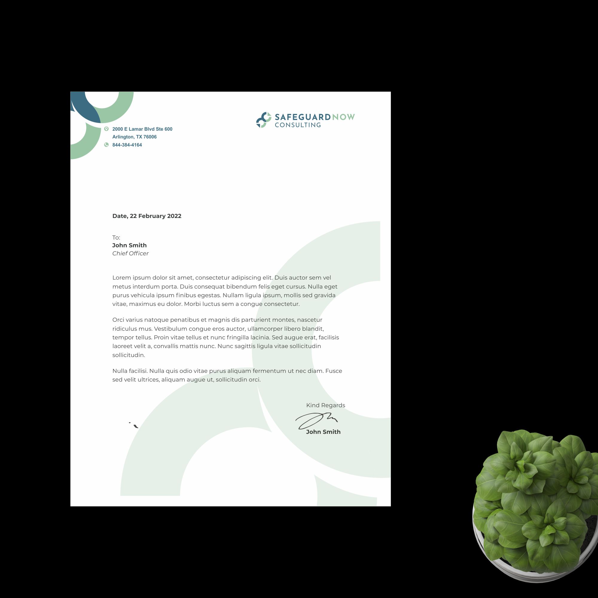 Diseño de Membrete por nng para Safeguard Now Consulting | Diseño #28892078