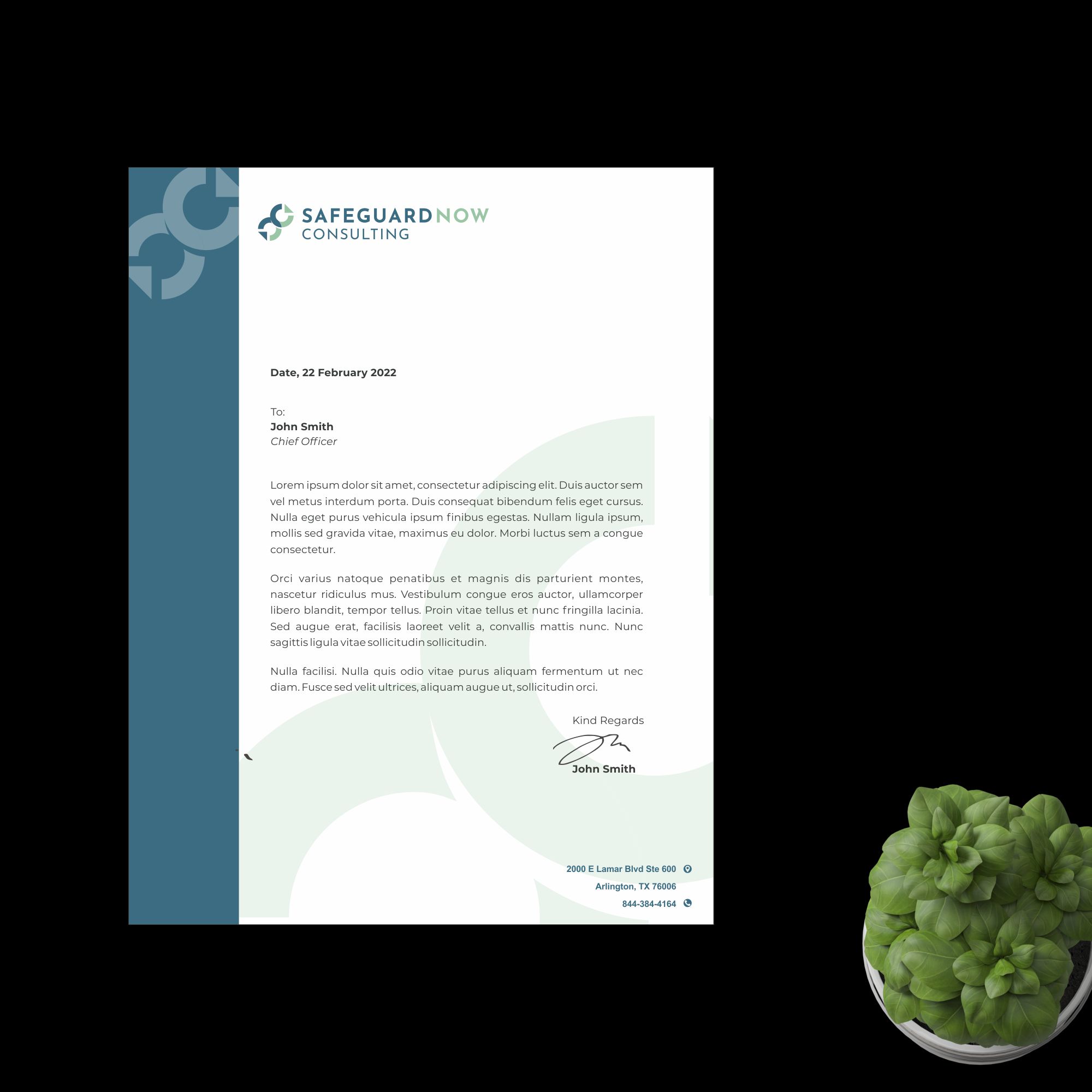 Diseño de Membrete por nng para Safeguard Now Consulting | Diseño #28892651