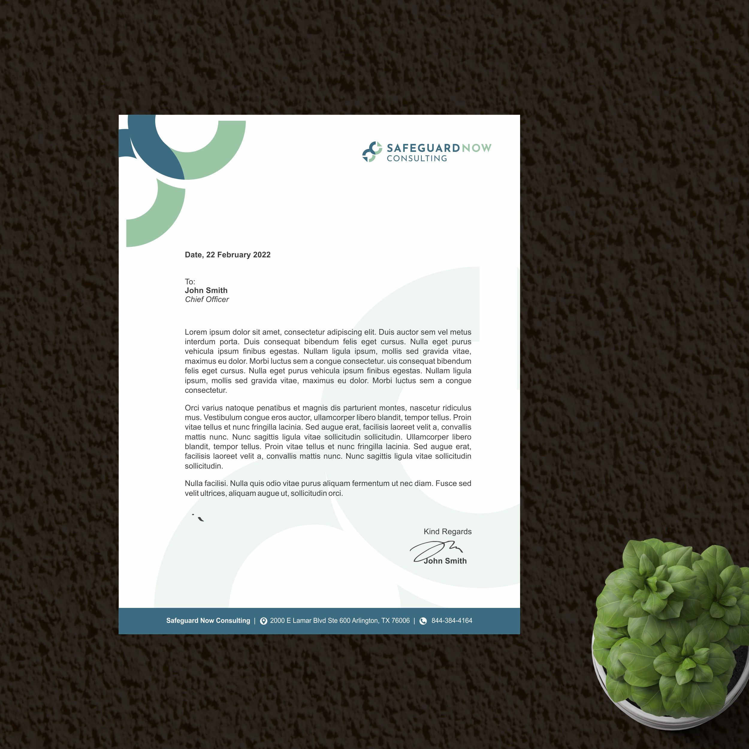 Briefkopf-Design von nng für Safeguard Now Consulting | Design #28894527