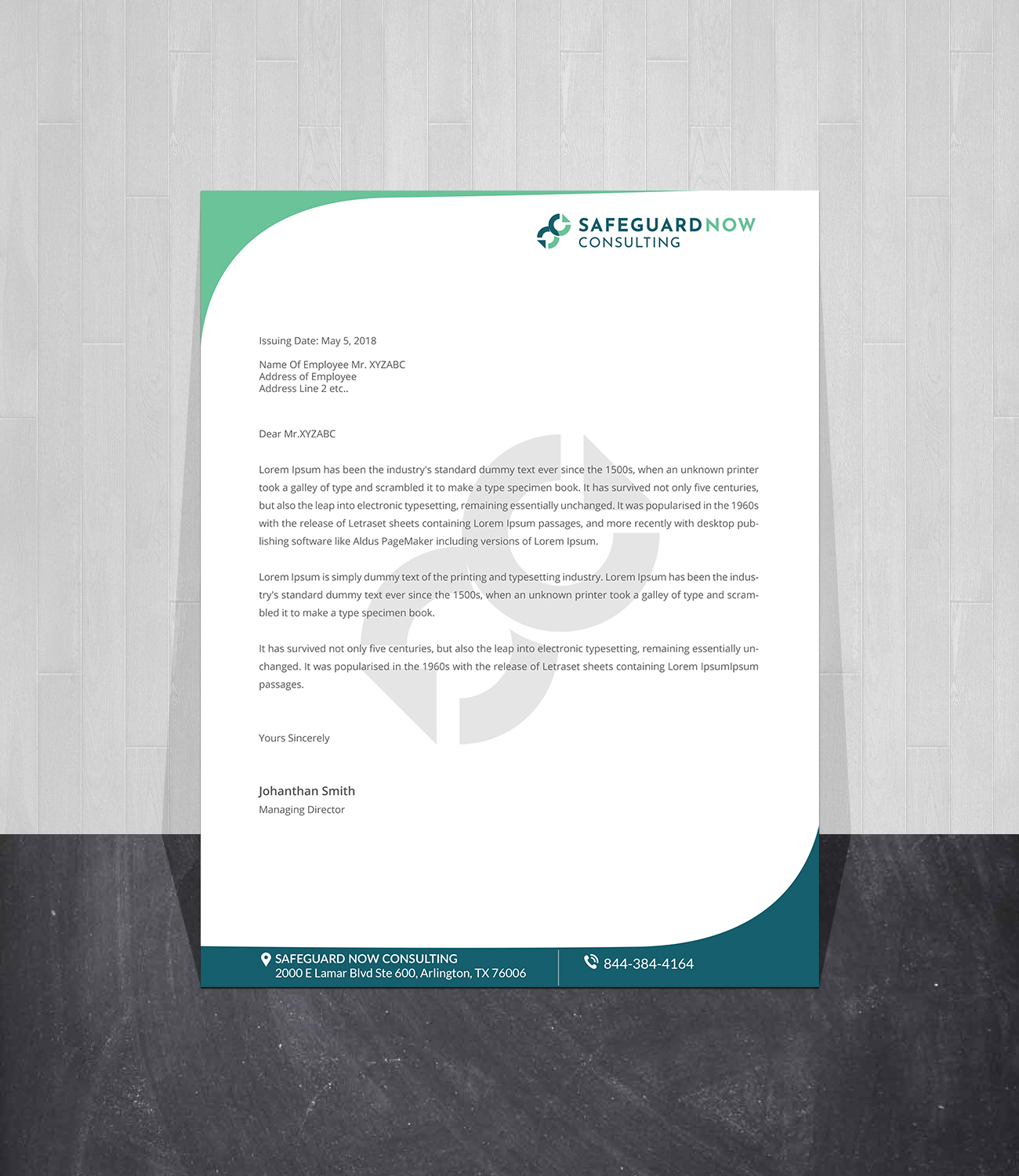 Diseño de Membrete por Creations Box 2015 para Safeguard Now Consulting | Diseño #28898491