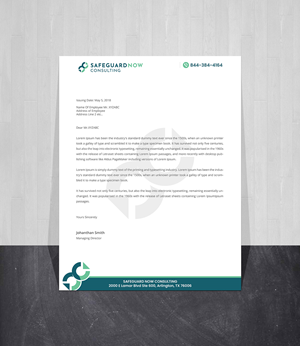 Briefkopf-Design von Creations Box 2015 für Safeguard Now Consulting | Design: #28898496