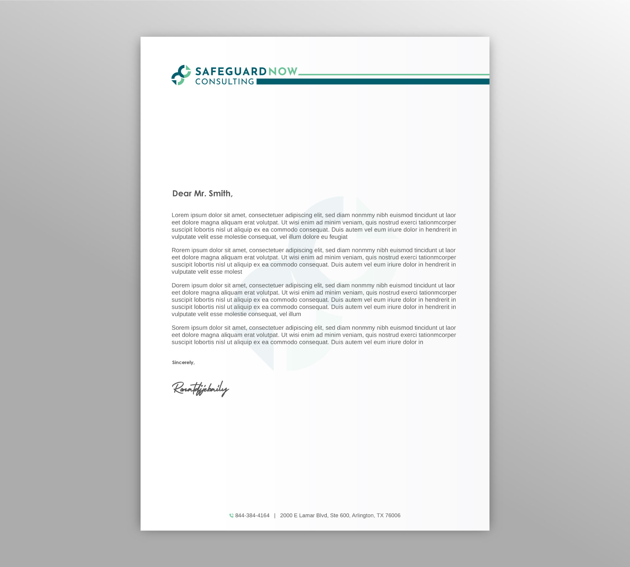 Letterhead Design by LAXMI DESIGNHUB for Safeguard Now Consulting | Design #28892575