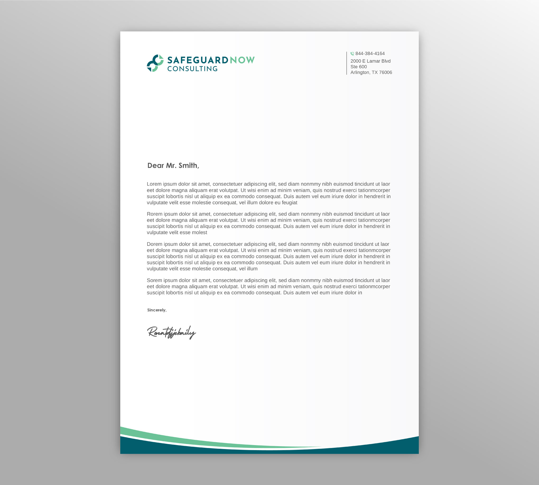 Letterhead Design by LAXMI DESIGNHUB for Safeguard Now Consulting | Design #28892579