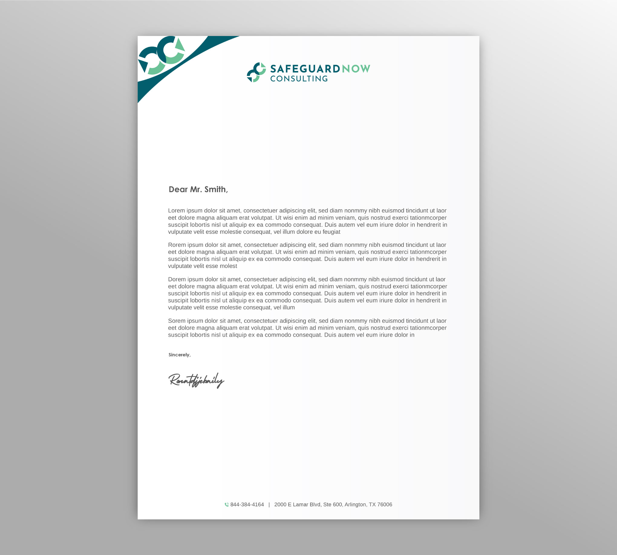 Letterhead Design by LAXMI DESIGNHUB for Safeguard Now Consulting | Design #28892583