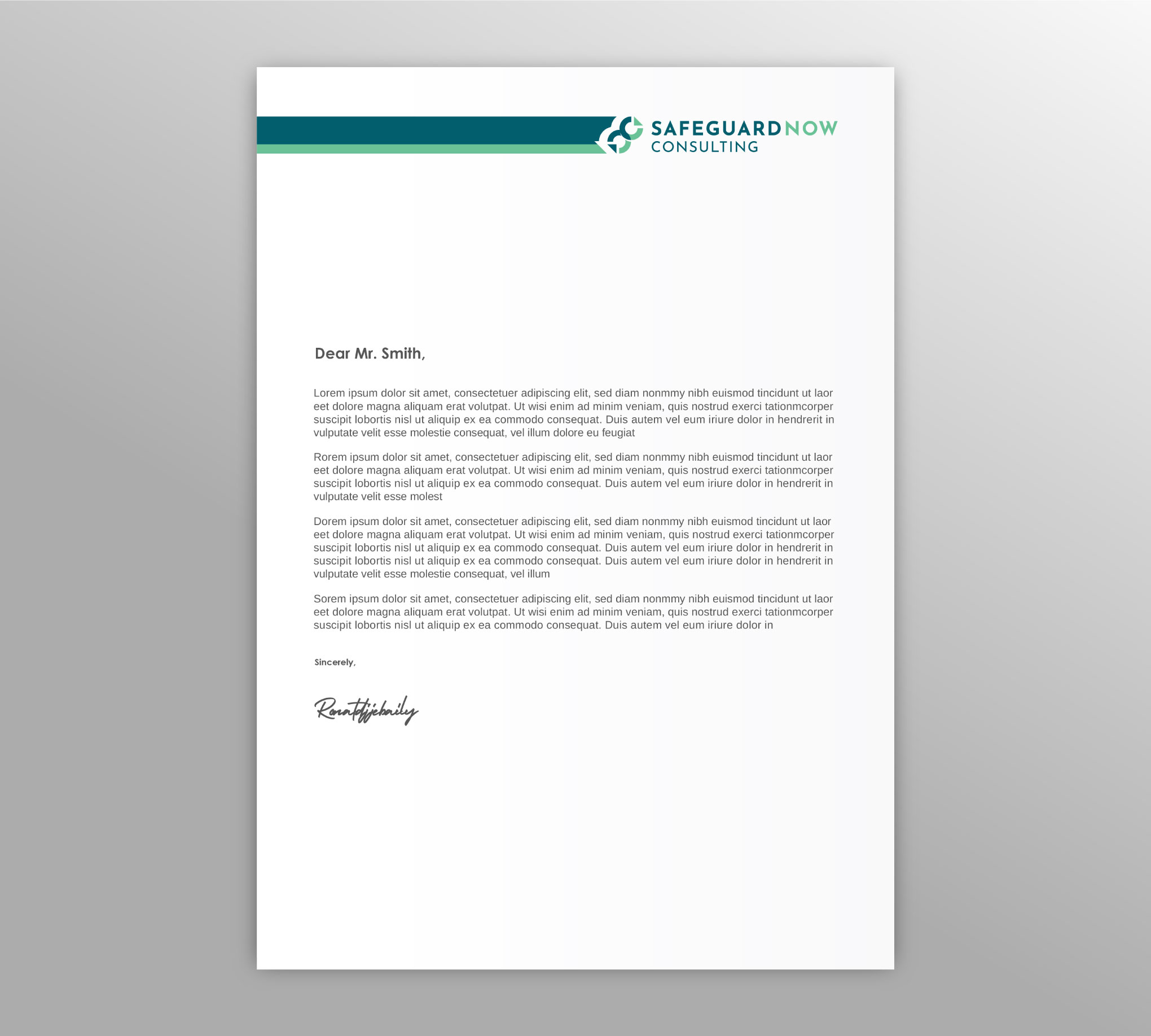 Diseño de Membrete por LAXMI DESIGNHUB para Safeguard Now Consulting | Diseño #28892584