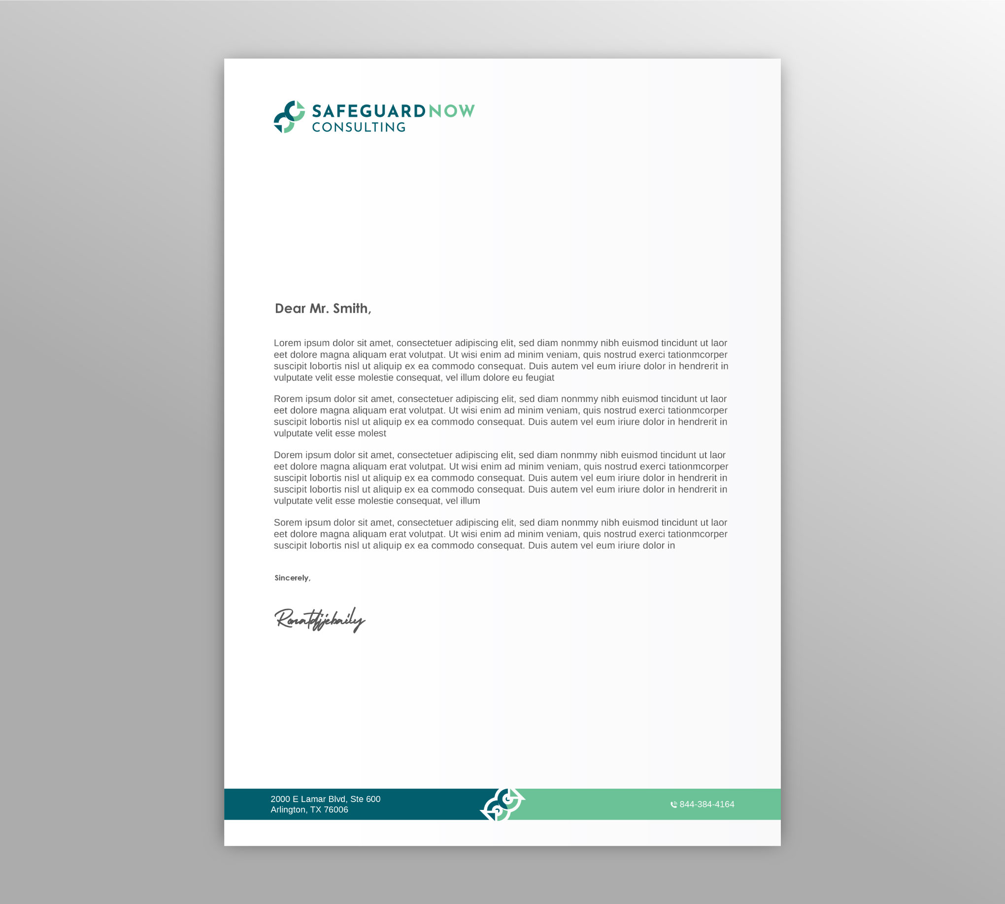 Letterhead Design by LAXMI DESIGNHUB for Safeguard Now Consulting | Design #28892588