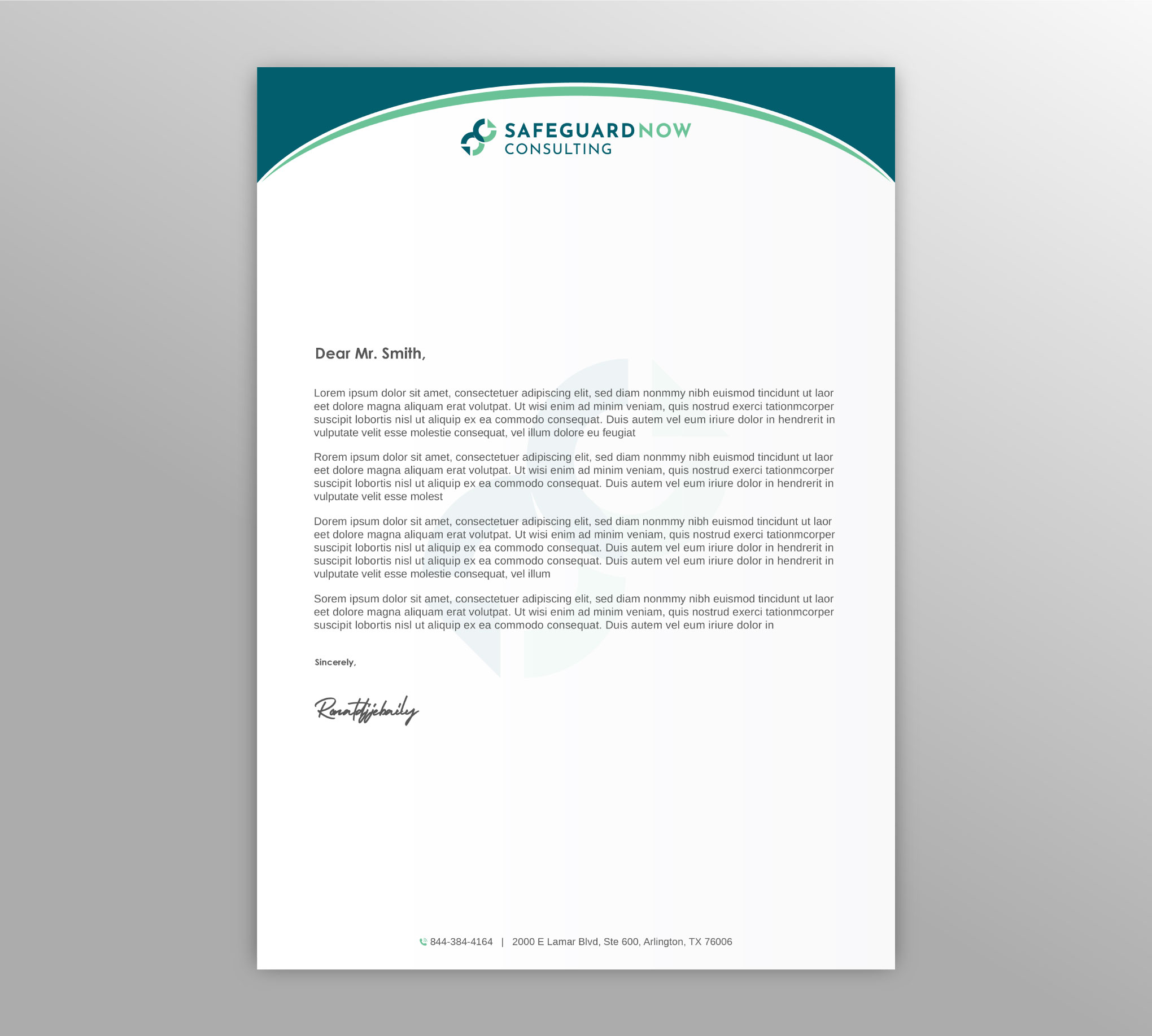 Letterhead Design by LAXMI DESIGNHUB for Safeguard Now Consulting | Design #28892589