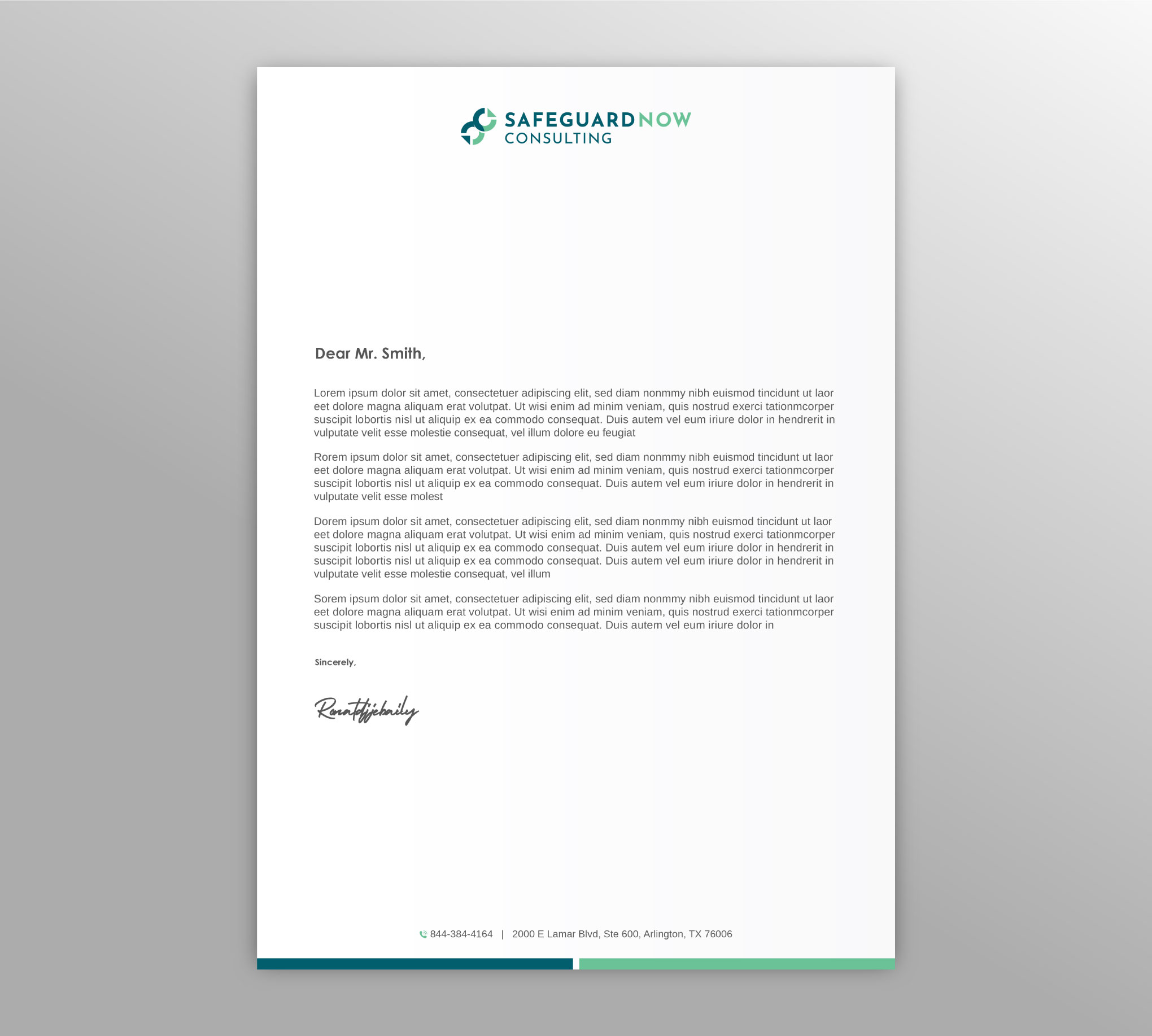 Letterhead Design by LAXMI DESIGNHUB for Safeguard Now Consulting | Design #28892595