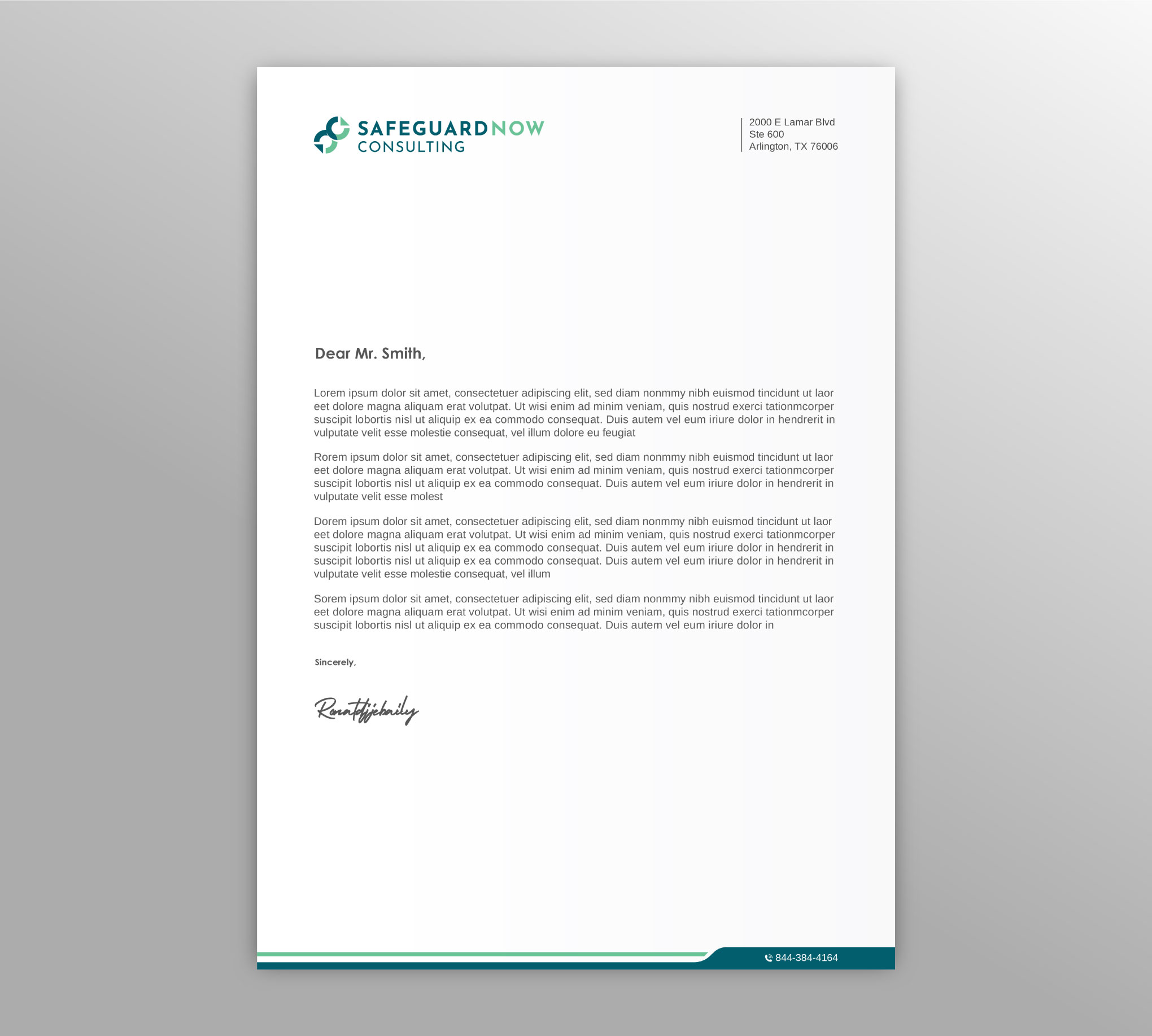 Letterhead Design by LAXMI DESIGNHUB for Safeguard Now Consulting | Design #28892606