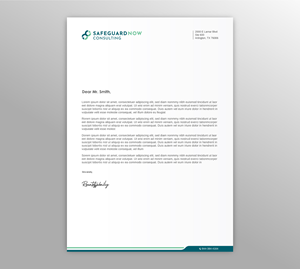 Briefkopf-Design von LAXMI DESIGNHUB für Safeguard Now Consulting | Design: #28892606