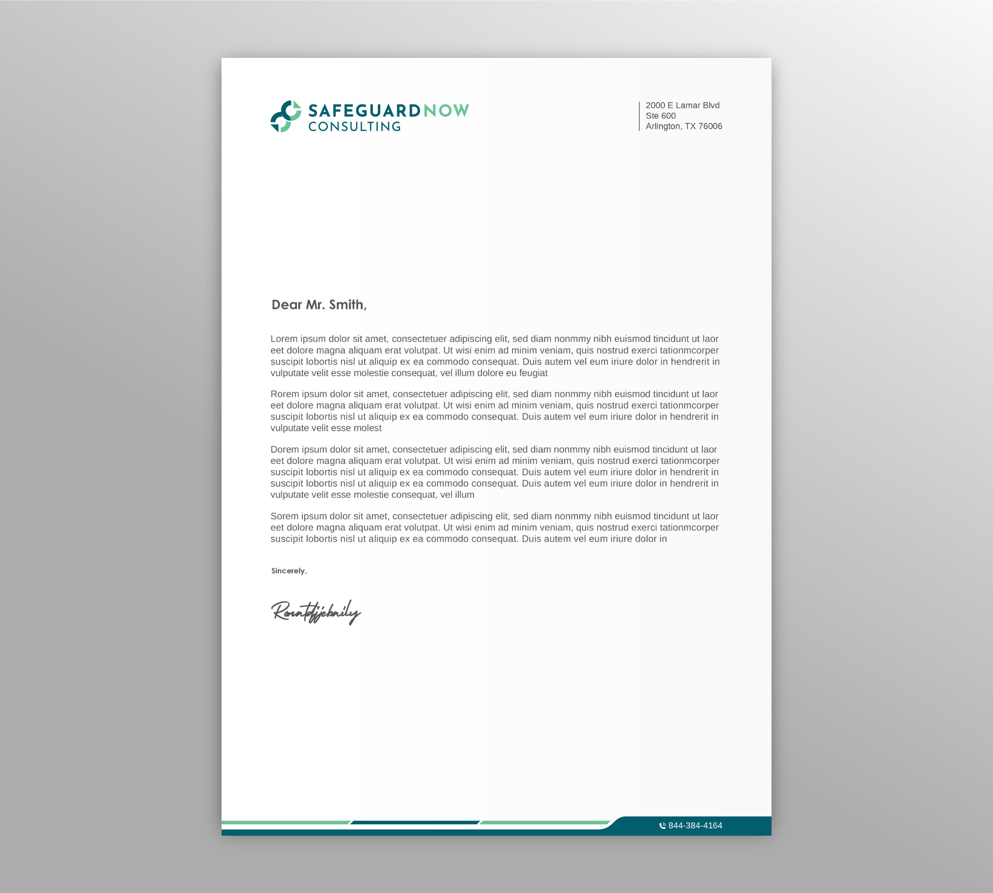 Letterhead Design by LAXMI DESIGNHUB for Safeguard Now Consulting | Design #28892607