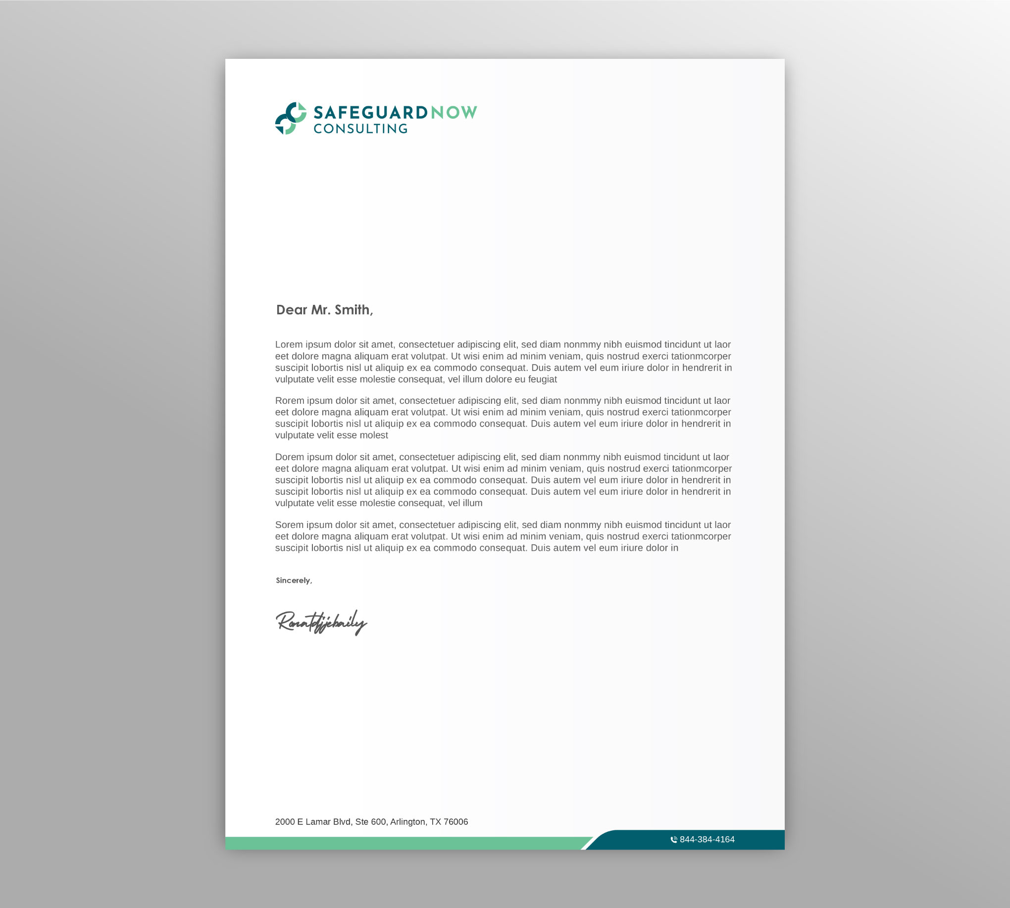 Letterhead Design by LAXMI DESIGNHUB for Safeguard Now Consulting | Design #28892608
