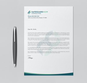 Briefkopf-Design von chandrayaan.creative für Safeguard Now Consulting | Design: #28893974