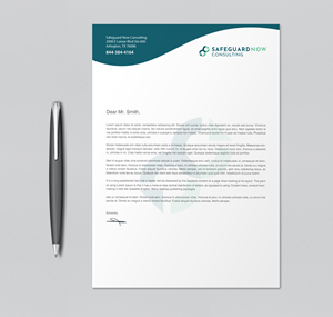 Briefkopf-Design von chandrayaan.creative für Safeguard Now Consulting | Design: #28893982