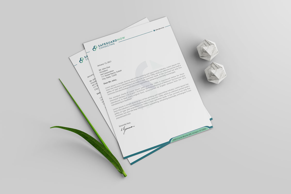 Diseño de Membrete por alpesh9520 para Safeguard Now Consulting | Diseño #28901469