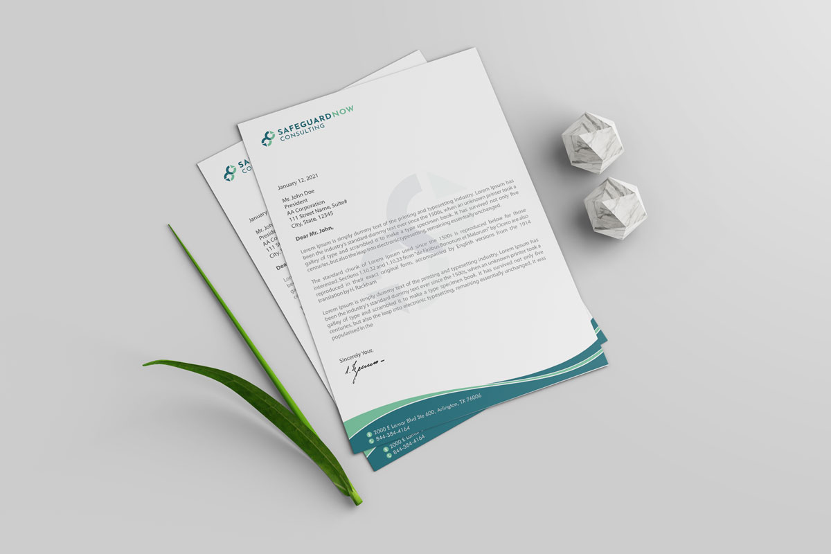 Letterhead Design by alpesh9520 for Safeguard Now Consulting | Design #28901471