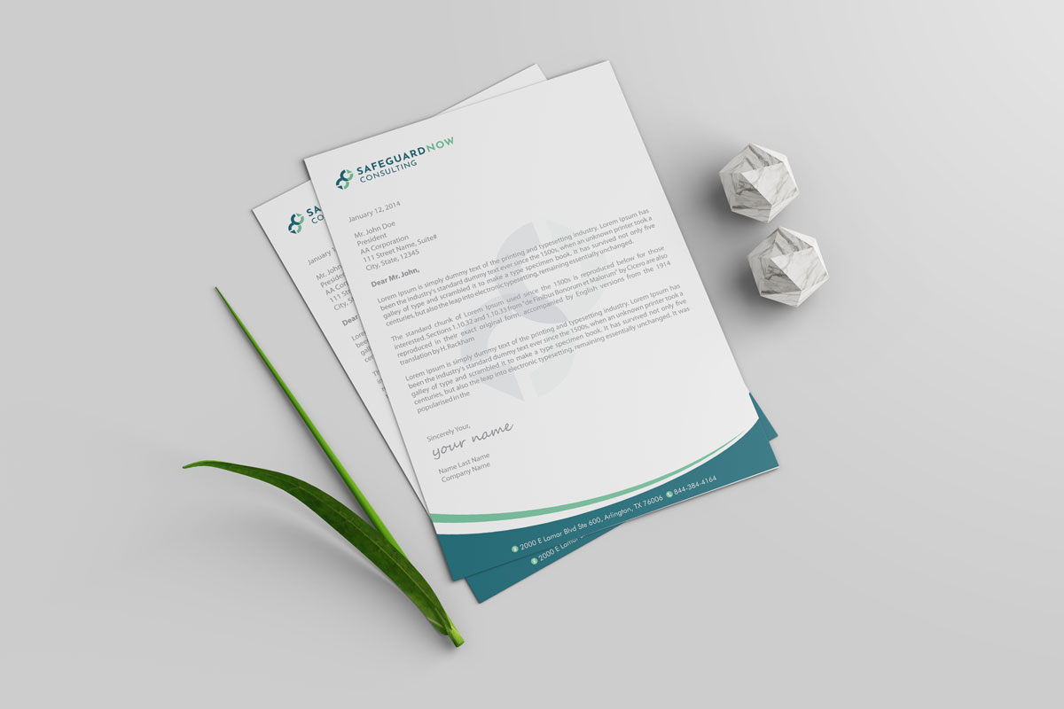 Diseño de Membrete por alpesh9520 para Safeguard Now Consulting | Diseño #28901772