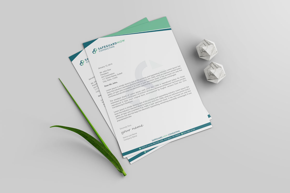Diseño de Membrete por alpesh9520 para Safeguard Now Consulting | Diseño #28901773