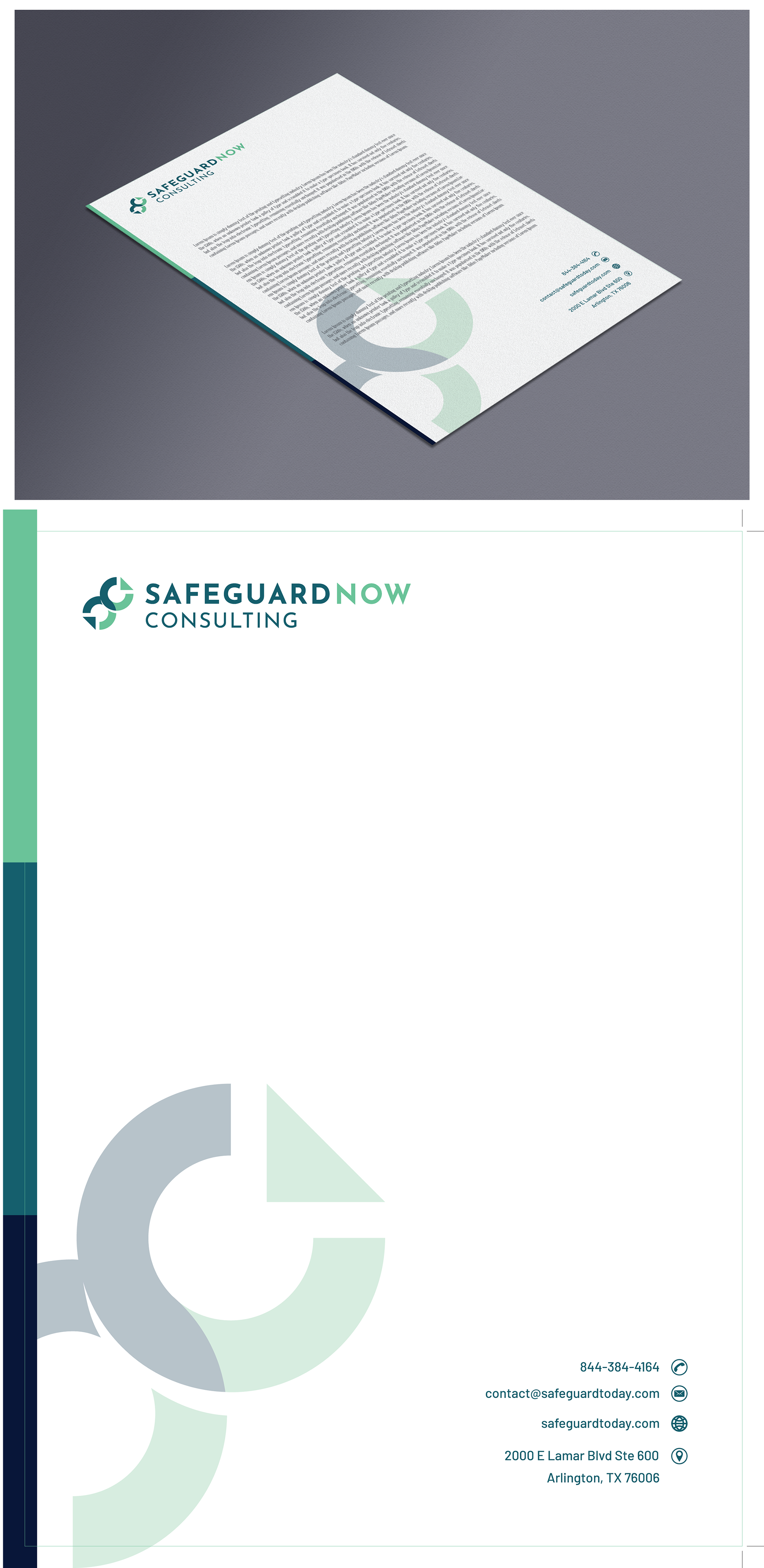 Diseño de Membrete por chameerakasundb para Safeguard Now Consulting | Diseño #28902129