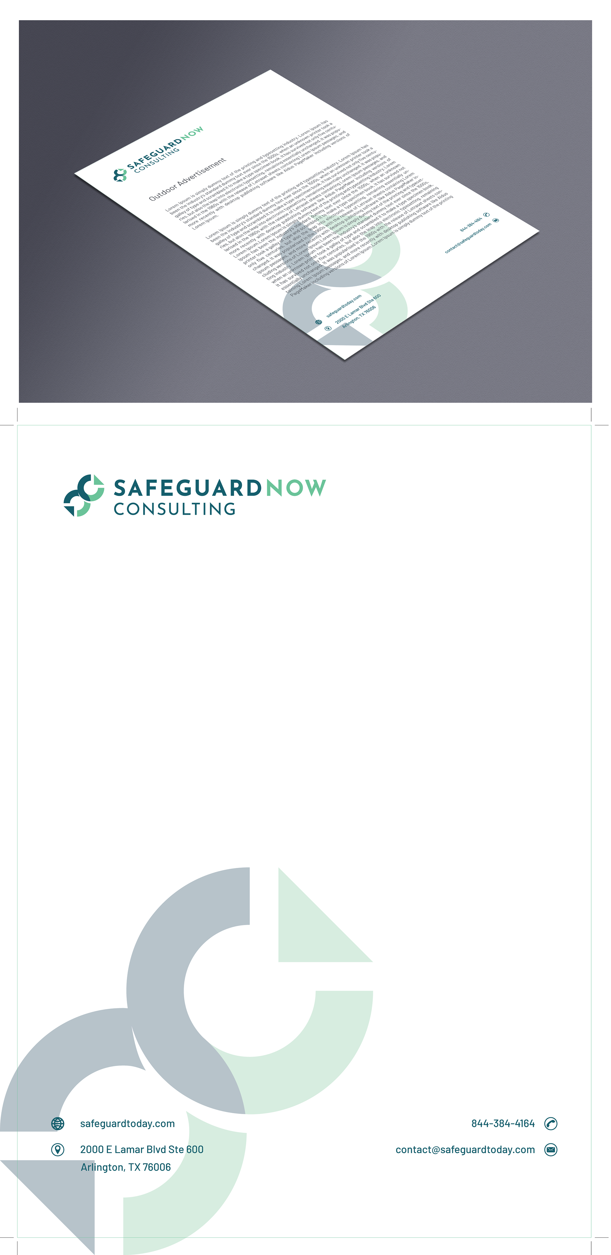 Diseño de Membrete por chameerakasundb para Safeguard Now Consulting | Diseño #28902204