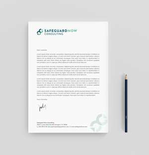 Letterhead Design by R.design for Safeguard Now Consulting | Design: #28892096