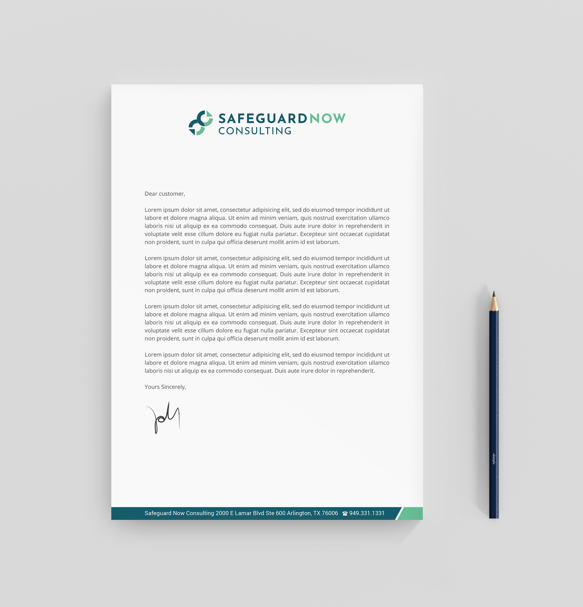 Diseño de Membrete por R.design para Safeguard Now Consulting | Diseño #28892102