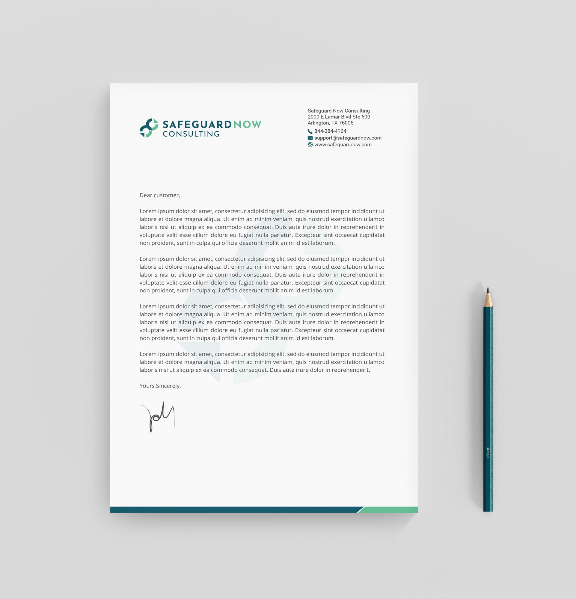 Letterhead Design by R.design for Safeguard Now Consulting | Design #28892103