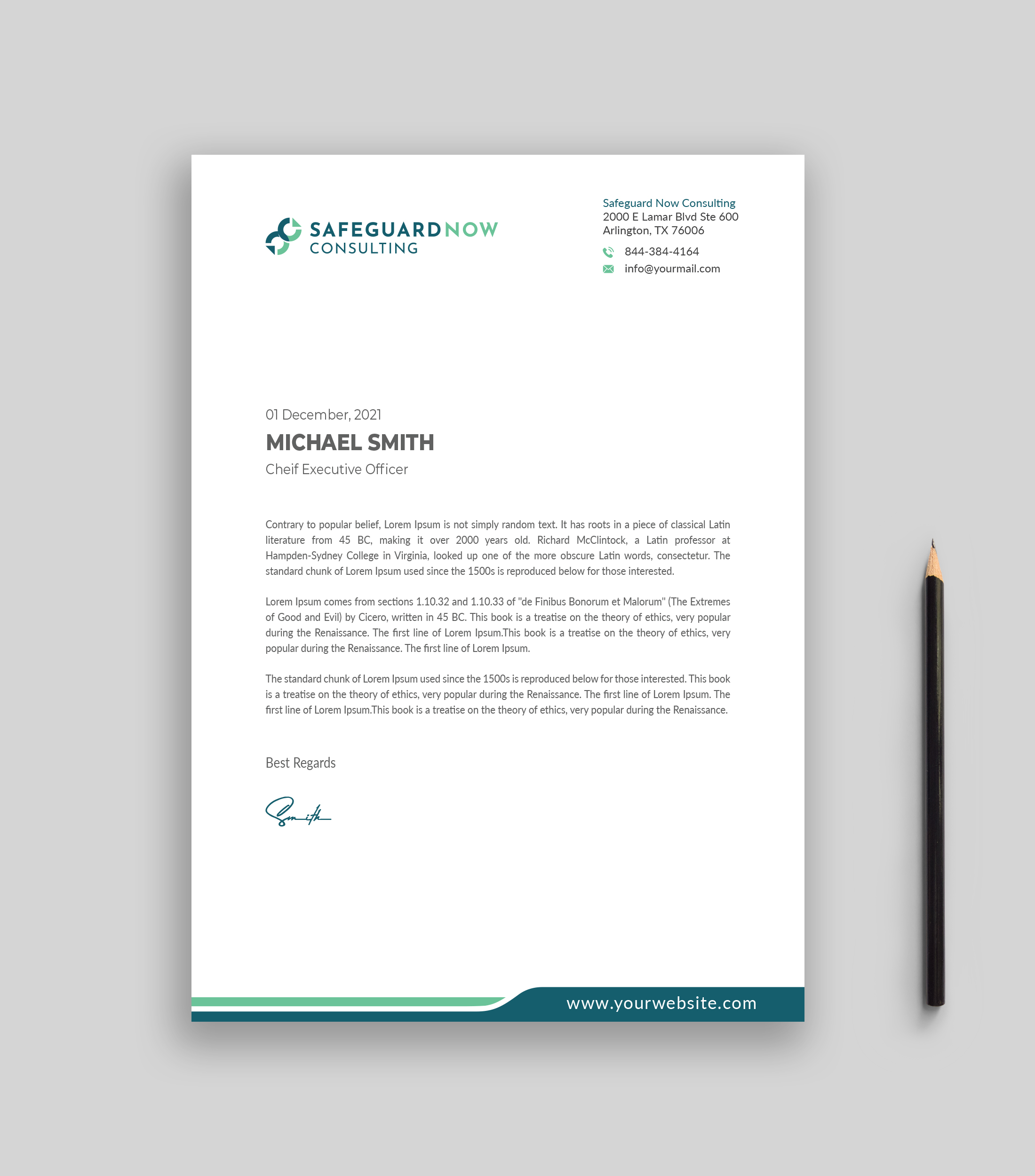 Letterhead Design by Musa. A for Safeguard Now Consulting | Design #28907533