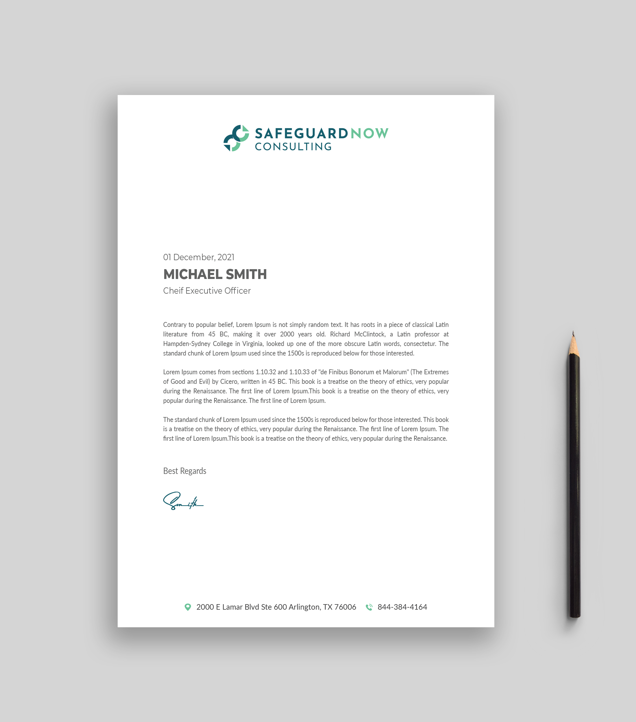 Letterhead Design by Musa. A for Safeguard Now Consulting | Design #28907534