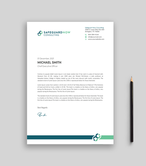 Letterhead Design by Musa. A for Safeguard Now Consulting | Design: #28907539