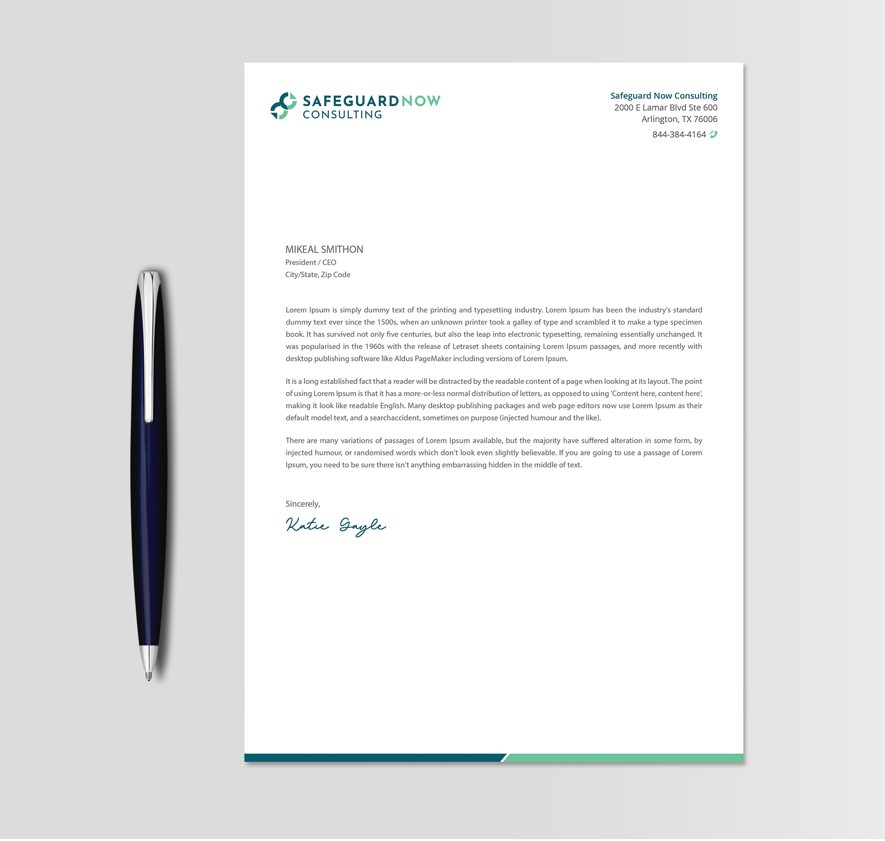 Diseño de Membrete por DesignShout para Safeguard Now Consulting | Diseño #28896841