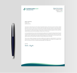 Letterhead Design by DesignShout for Safeguard Now Consulting | Design: #28896844