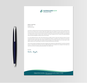 Letterhead Design by DesignShout for Safeguard Now Consulting | Design: #28901627